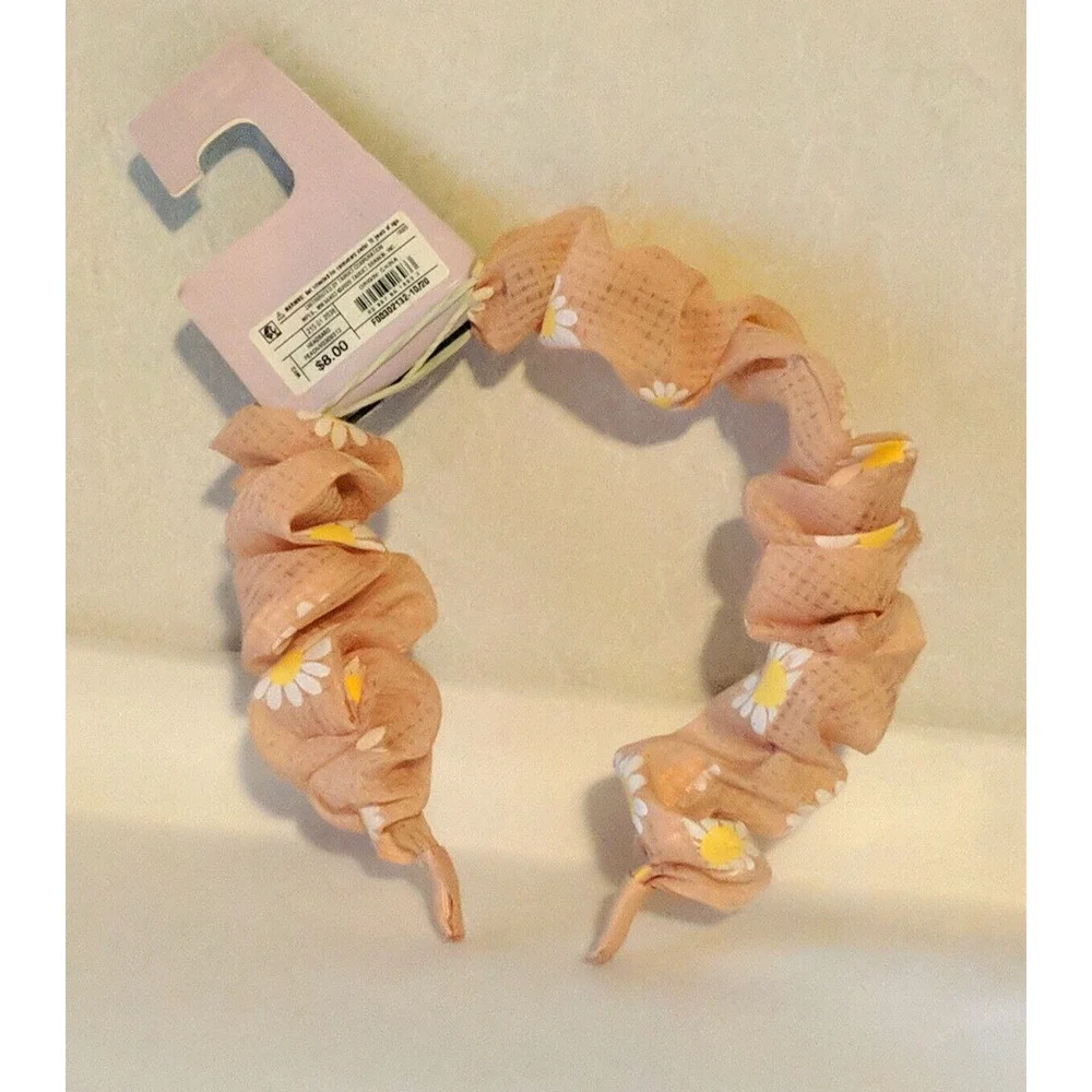 Wild Fable Hairband with Daisies Pink Headband Hair Accessories